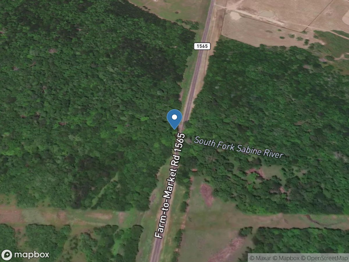 S Fork Sabine Rv near Quinlan, TX location