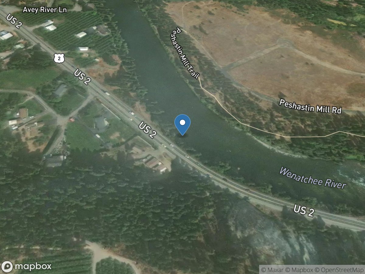 Wenatchee River at Peshastin, WA location