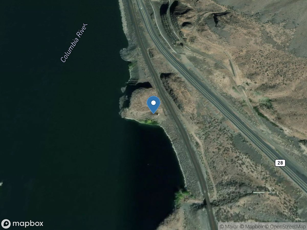 Columbia River below Rock Island DAM, WA location