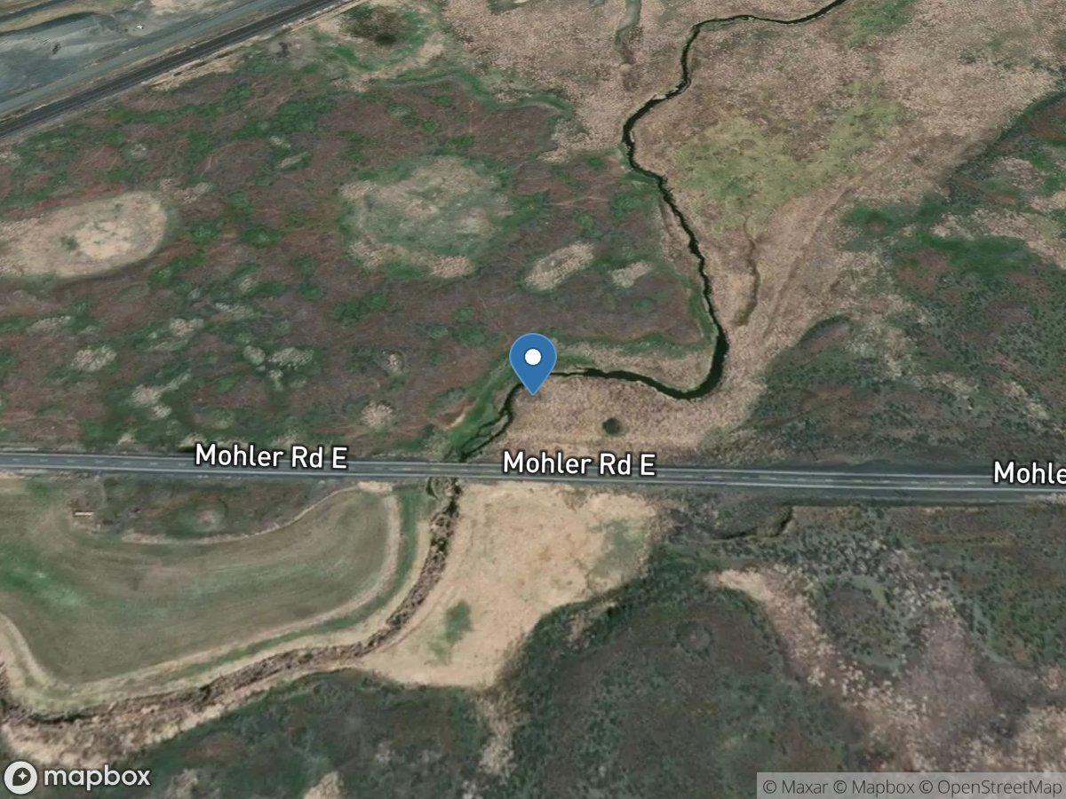 Coal Creek at Mohler, WA location