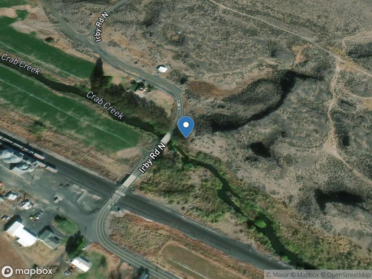 Crab Creek at Irby, WA location