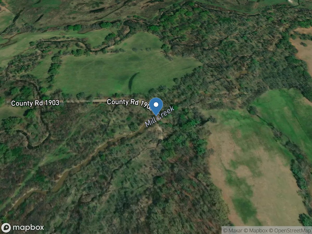 Mill Creek at Creek 1903 near Fruitvale, TX location