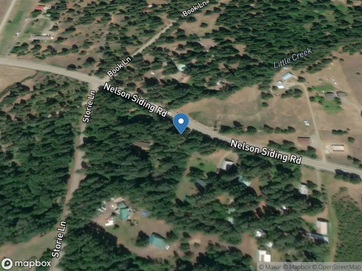 Little Creek at West Nelson Siding Road near Easton, WA location