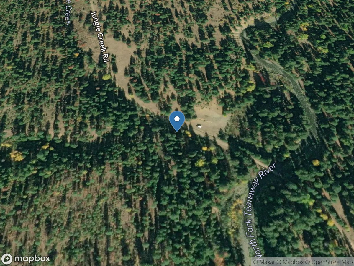 Jungle Creek above Teanaway River near Cle Elum, WA location