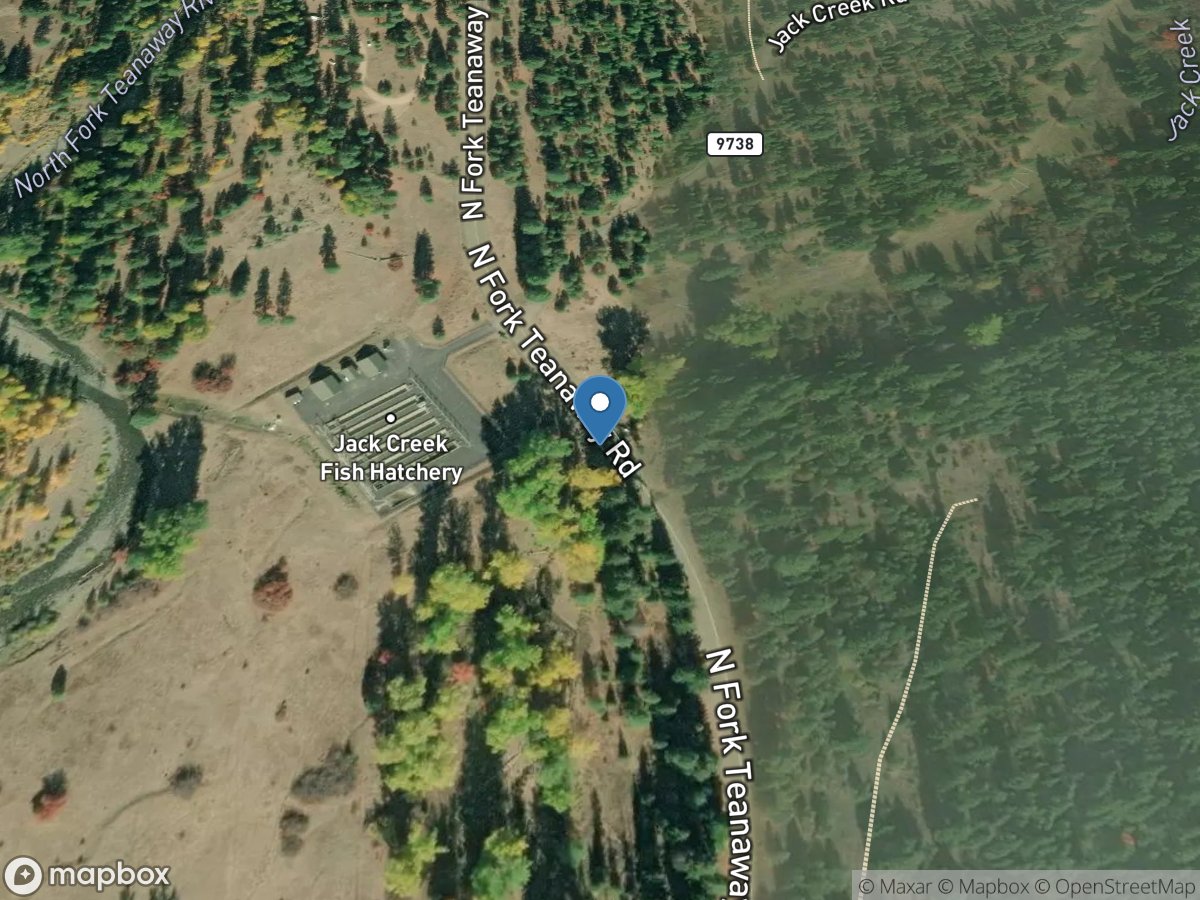 Jack Creek 0.5 MI Ups From Mouth near Cle Elum, WA location