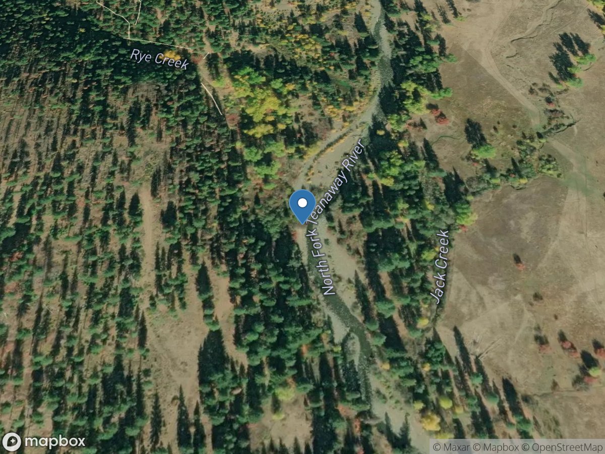 Rye Creek at Mouth near Cle Elum, WA location