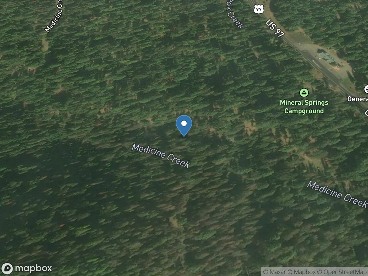 Medicine Creek near Liberty, WA location