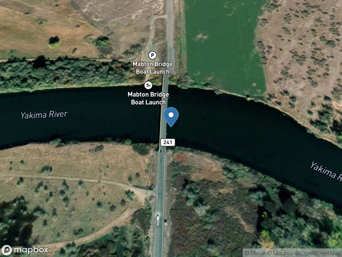 Yakima River at Mabton, WA location