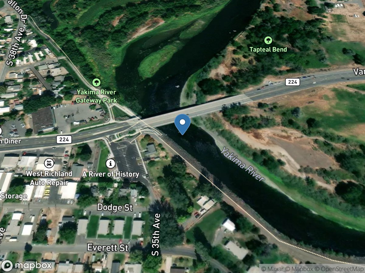 Yakima River at Van Giesen Branch near Richland, WA location