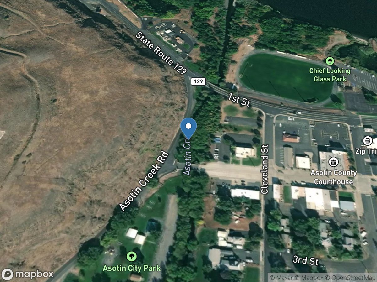 Asotin Creek at Asotin, WA location