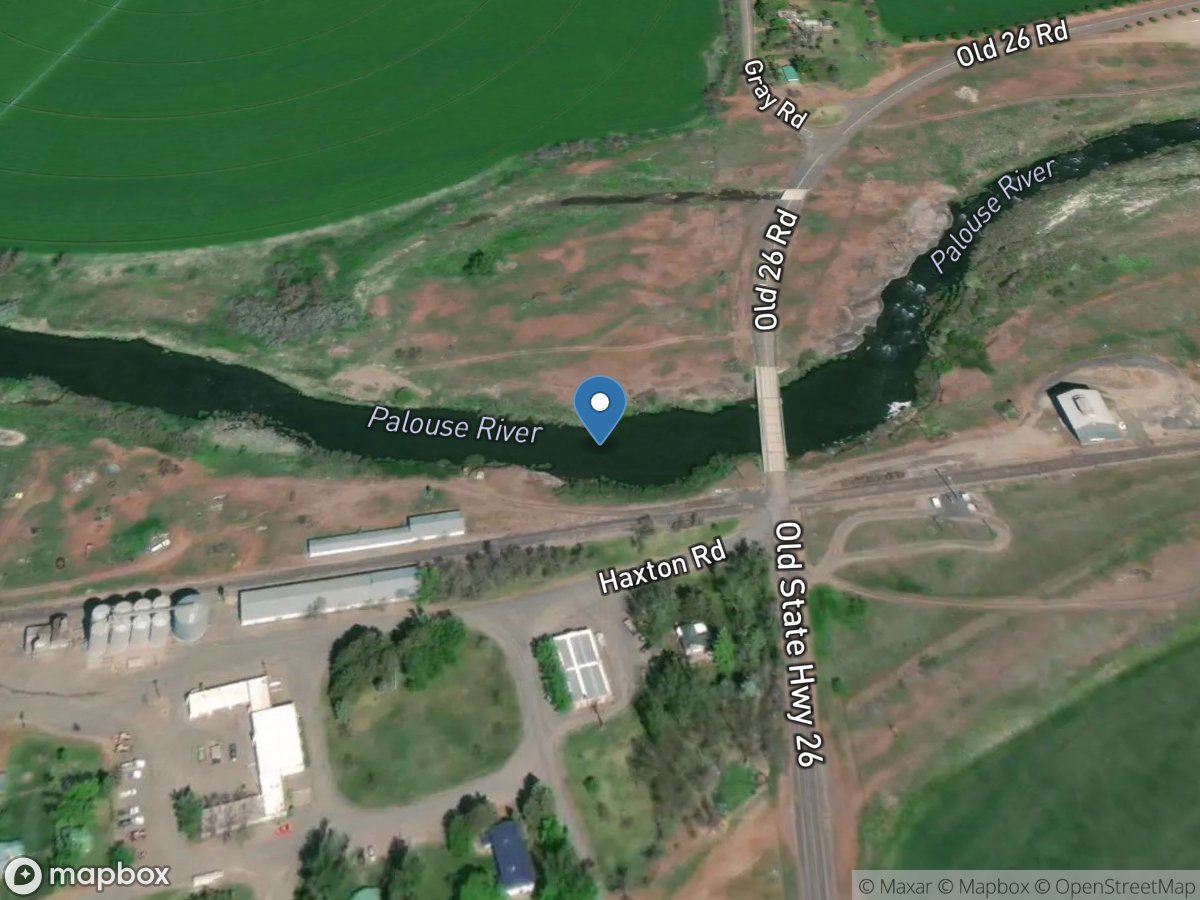 Palouse River at Hooper, WA location