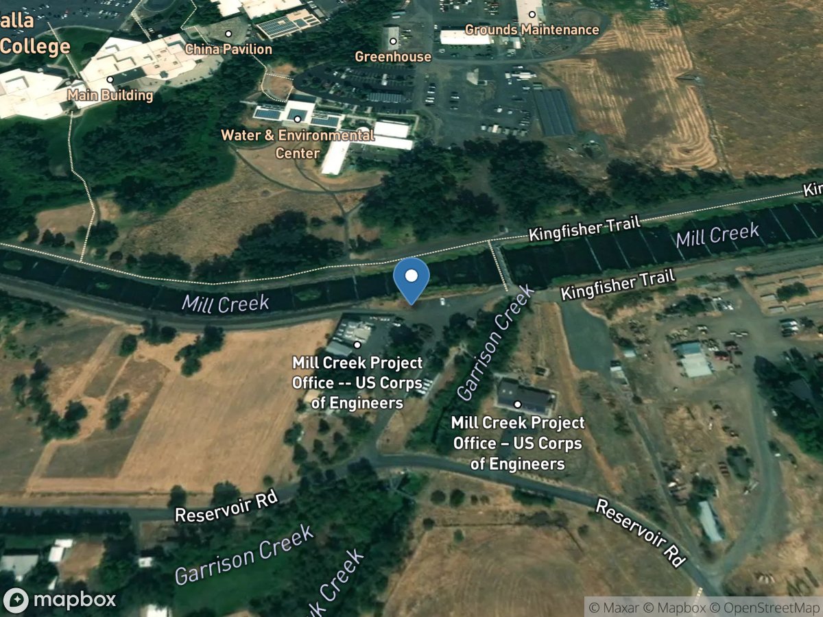 Mill Creek at Walla Walla, WA location
