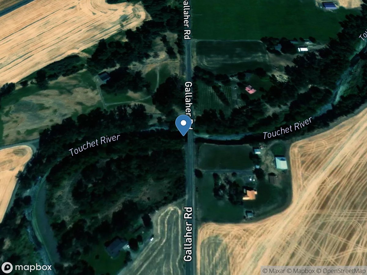 Touchet River at Gallaher Road near Waitsburg, WA location