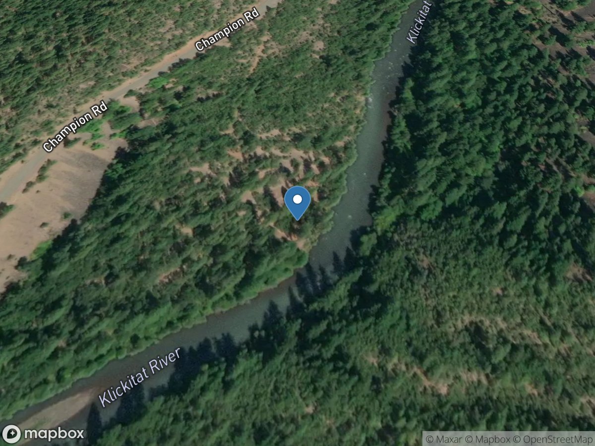 Klickitat River below Summit Creek near Glenwood, WA location