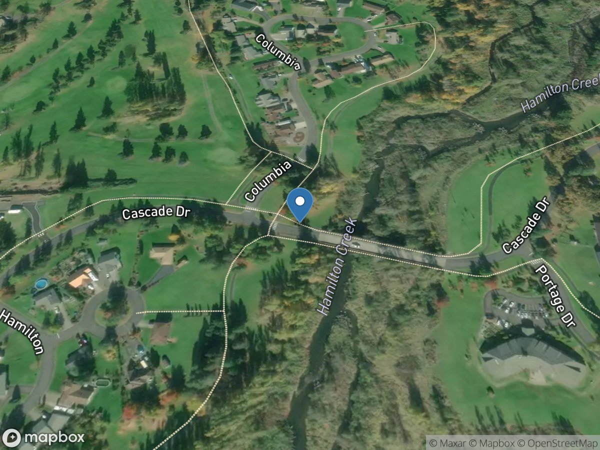 Hamilton Creek near Mouth, at North Bonneville, WA location