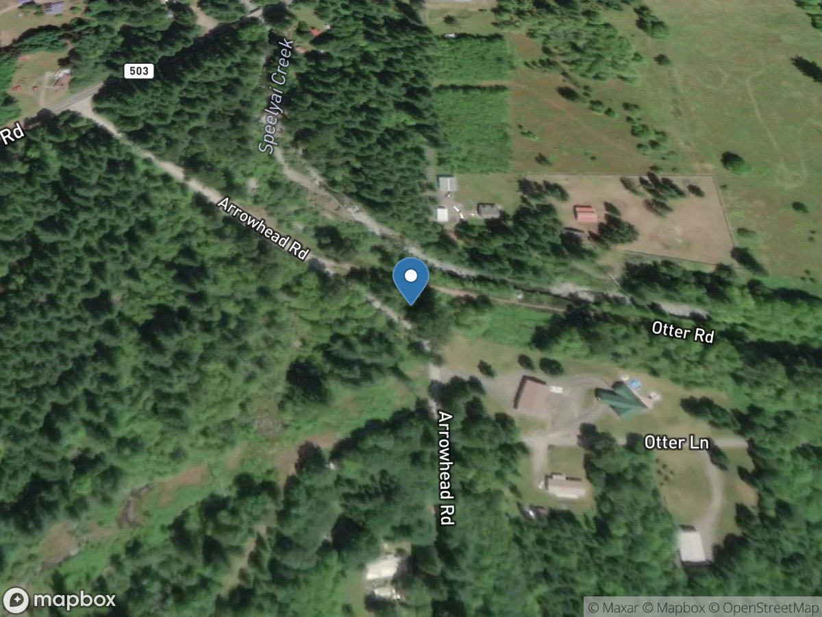 Speelyai Creek near Cougar, WA location