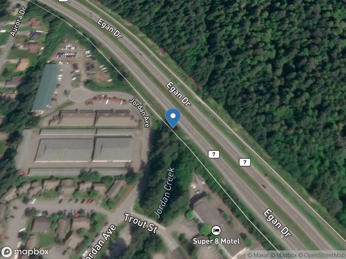 JORDAN Creek Below EGAN Drive Near AUKE BAY AK location