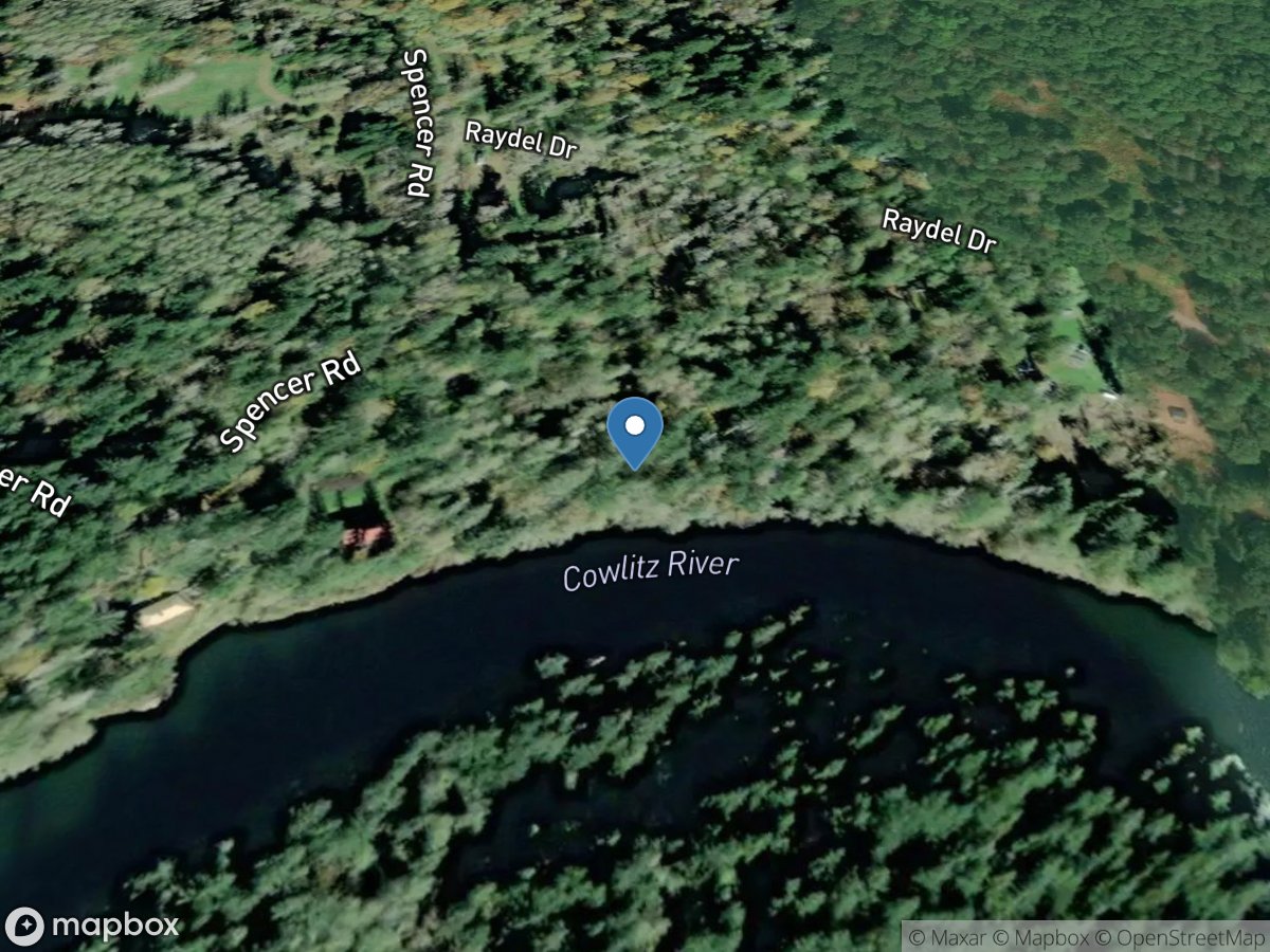 Cowlitz River below Mayfield DAM, WA location