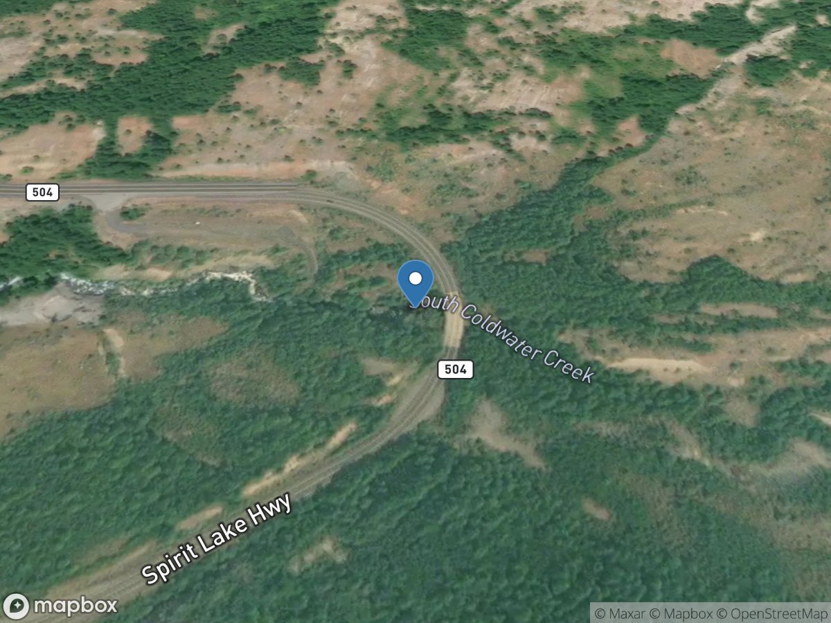 Spirit Lake Tunnel Outlet near Spirit Lake, WA location