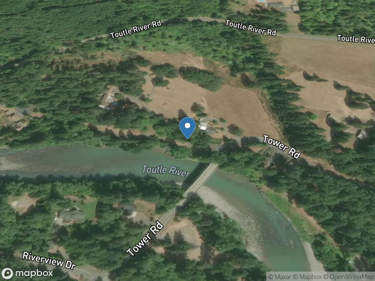 Toutle River at Tower Road near Silver Lake, WA location