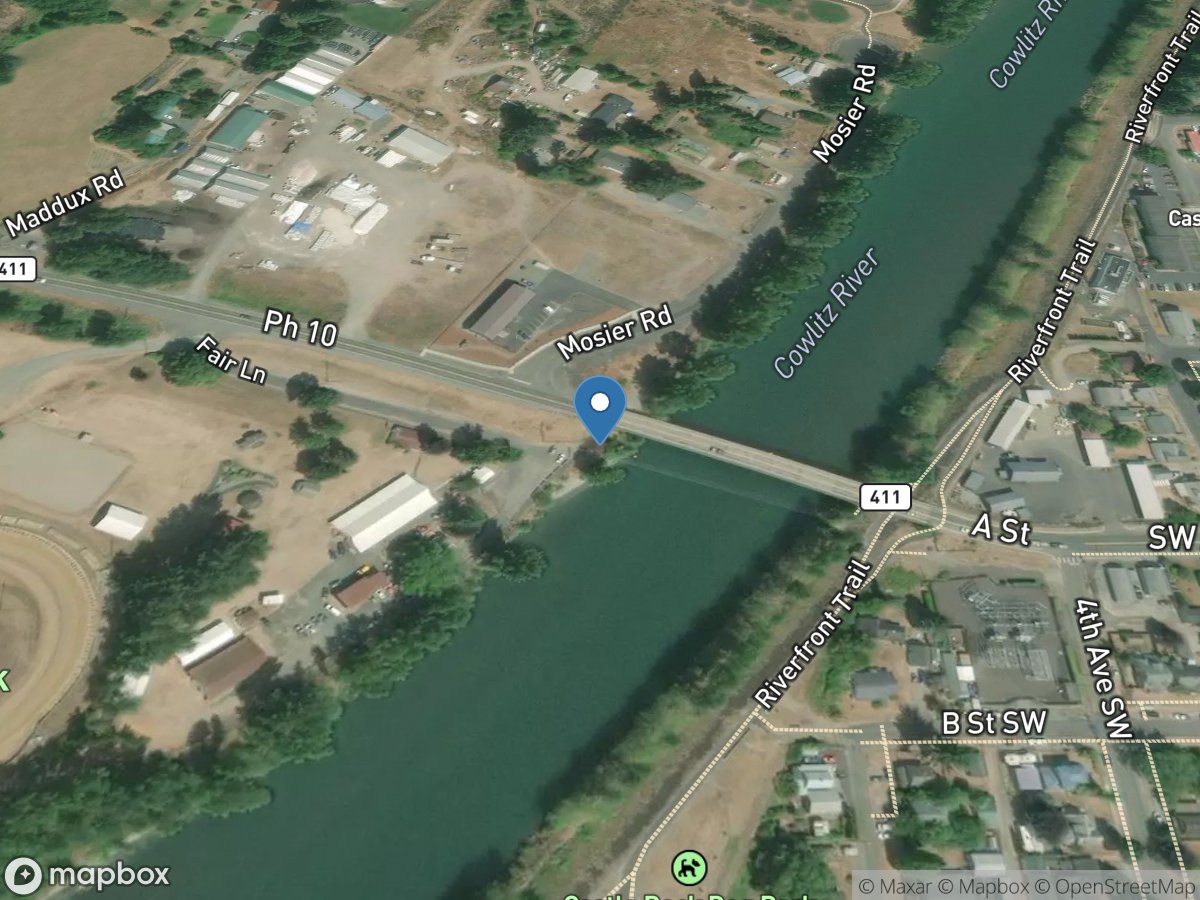 Cowlitz River at Castle Rock, WA location