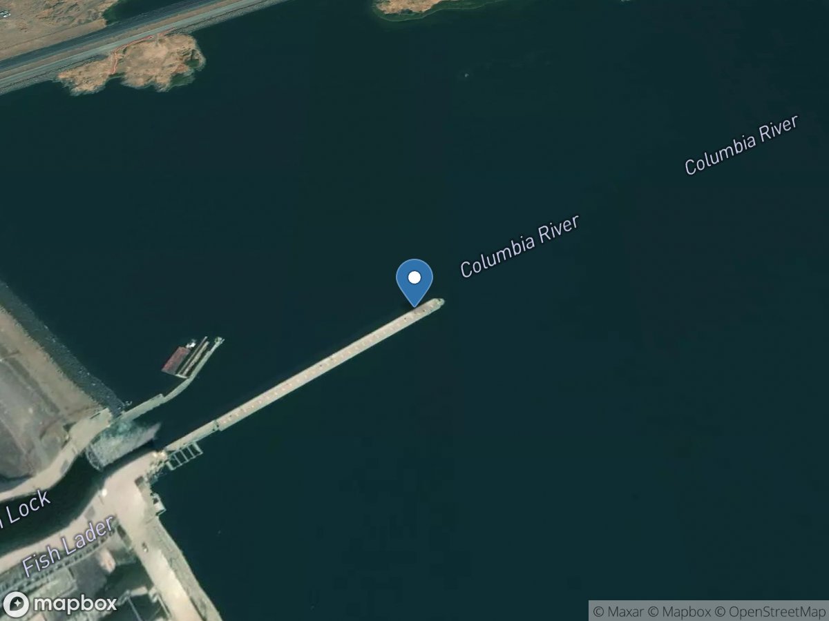 Columbia River at John Day DAM Navigation Lock, WA location