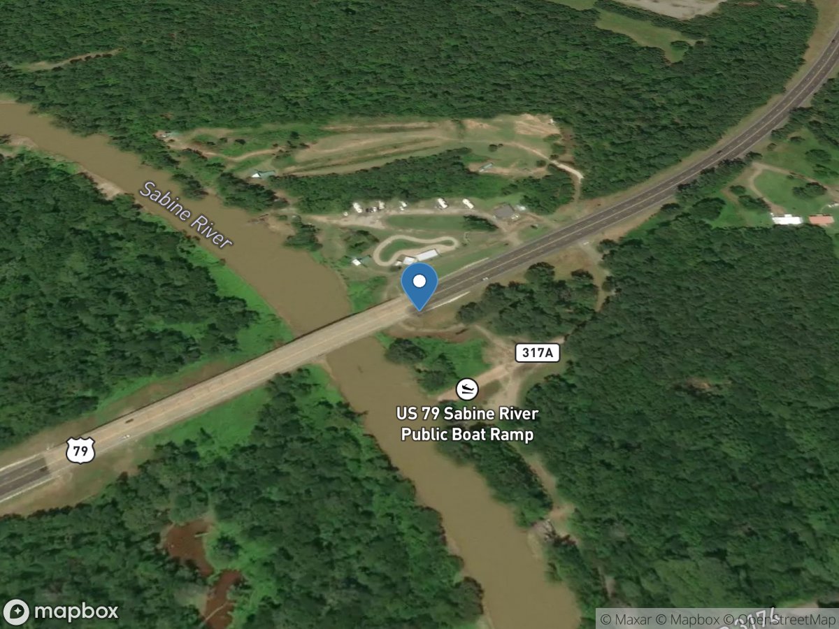 Sabine Rv near Carthage, TX location