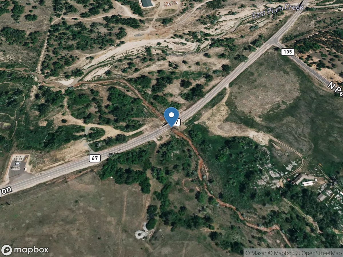 West Plum Creek at Sedalia, CO location