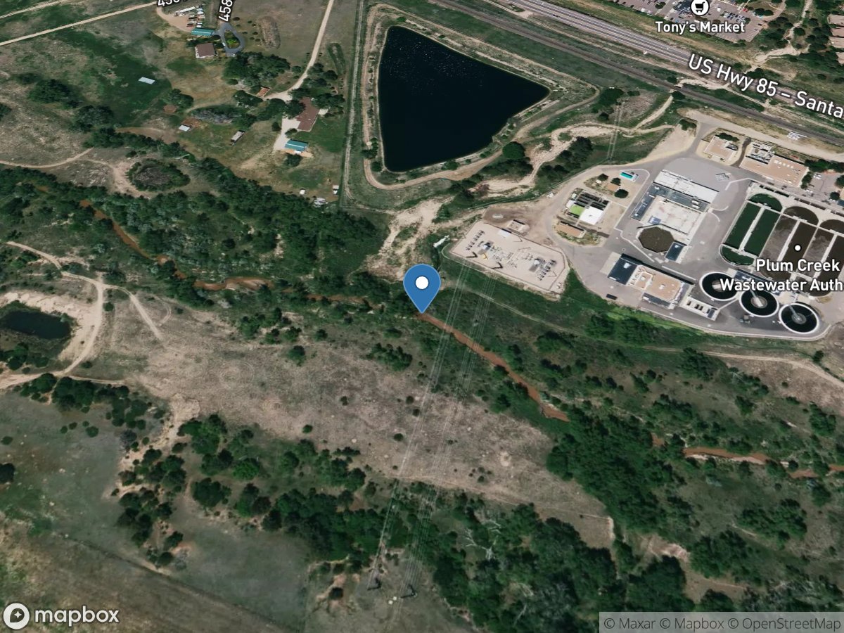 East Plum Creek above Haskins Gulch near Castle Rock, CO location