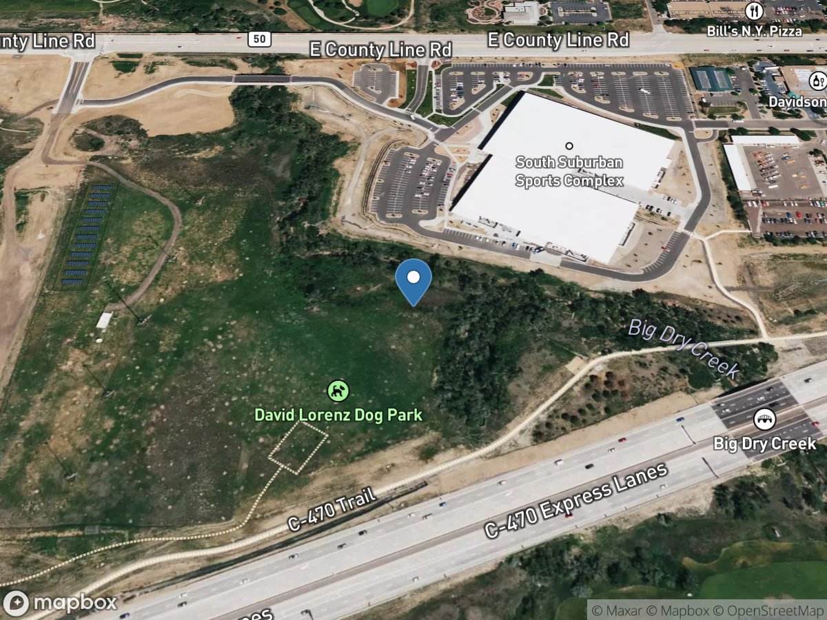 Big Dry Creek below C-470 at Highlands Ranch, CO location