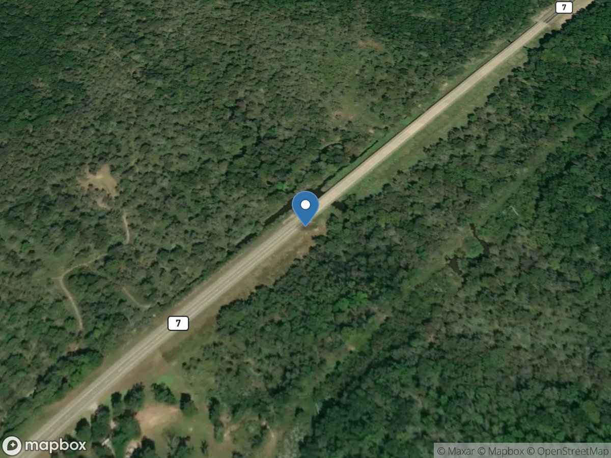 Flat Fork Creek at SH 7 near Center, TX location