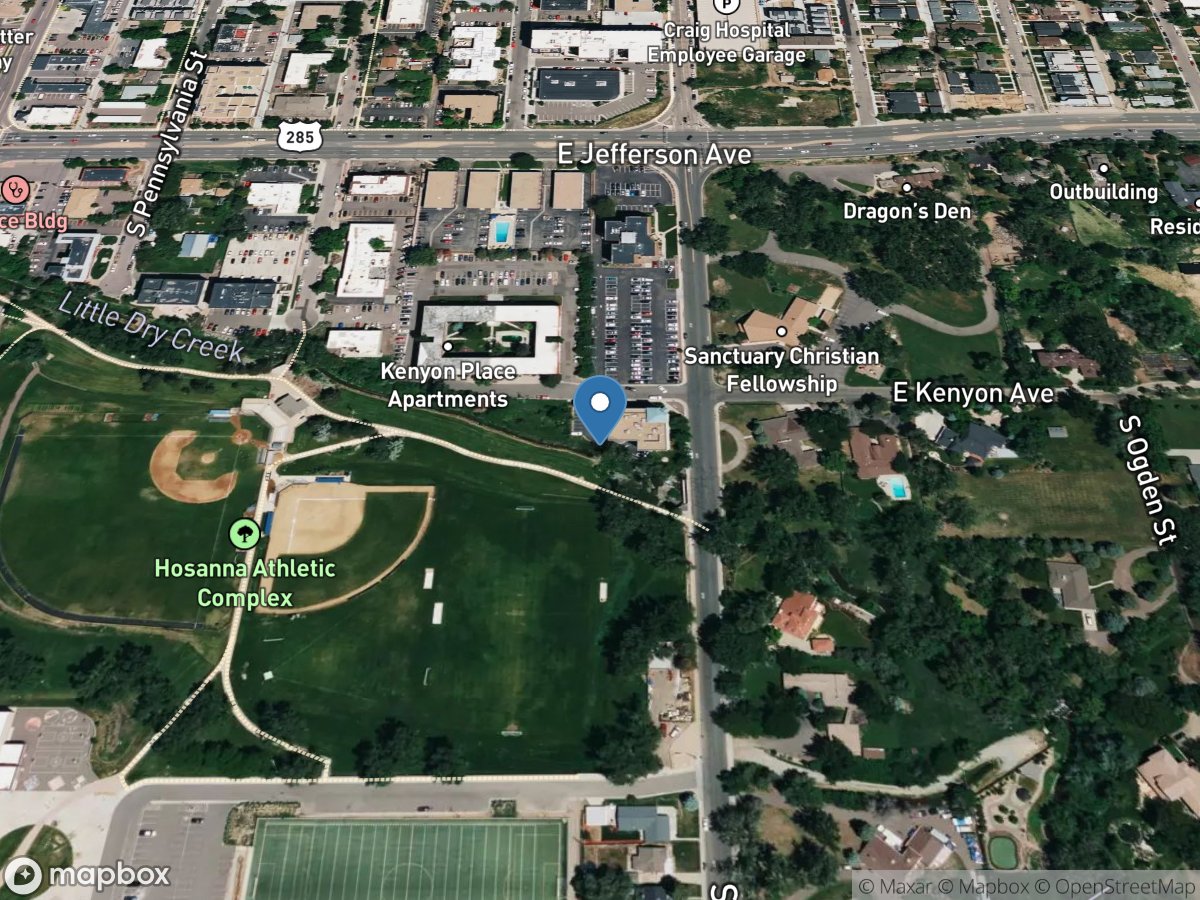 Little Dry Creek above Englewood, CO location