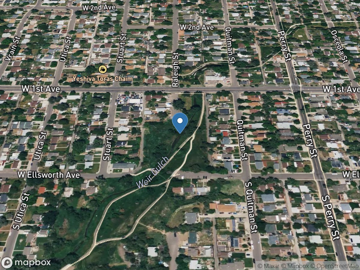 Weir Gulch Upstream From 1st Ave. at Denver, CO location