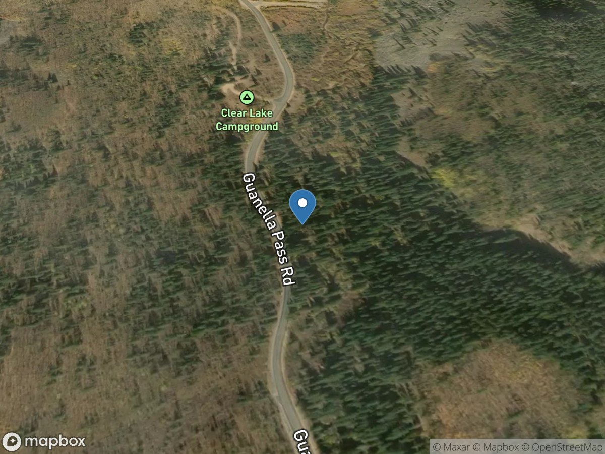 S CLEAR Creek Above LOWER CABIN Creek Reservoir Near GEORGETOWN,CO location