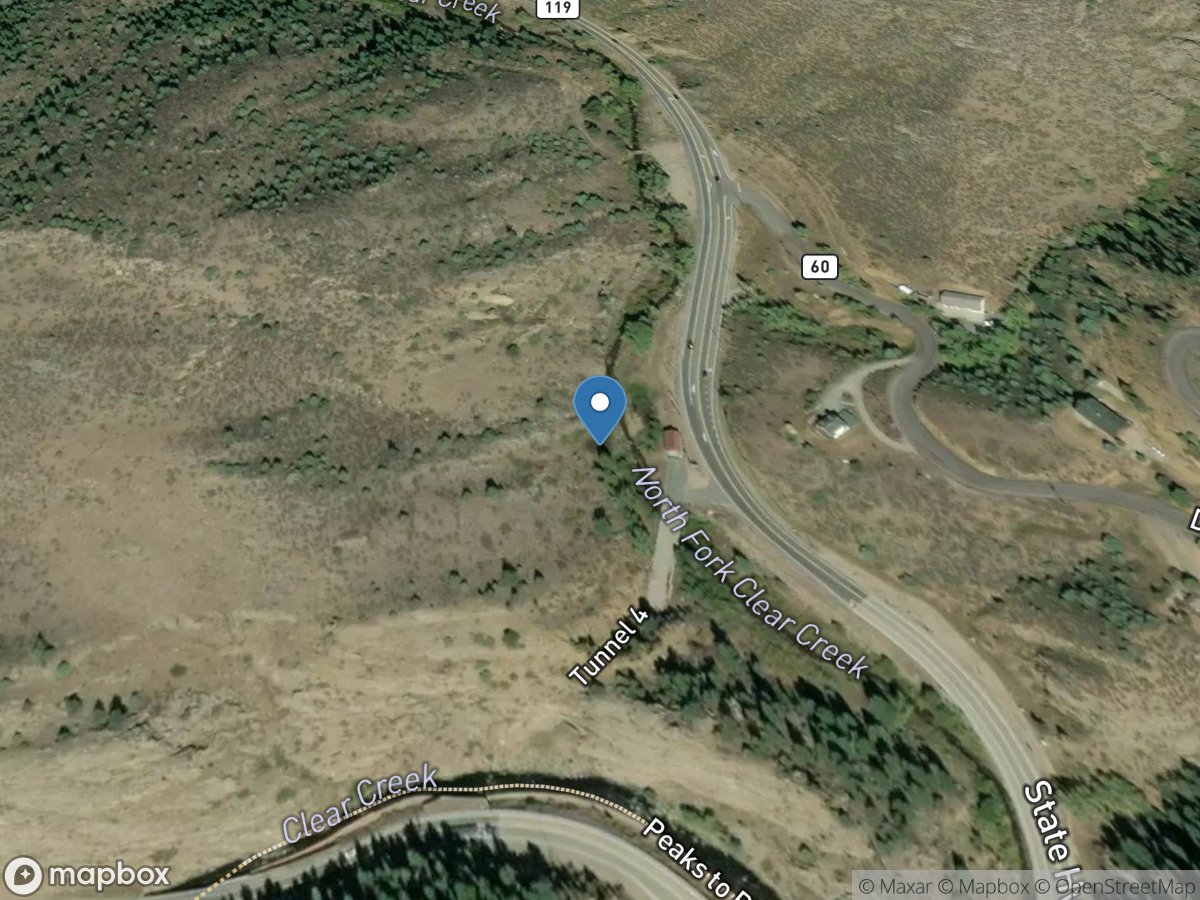 North Clear Creek above Mouth near Black Hawk, CO location