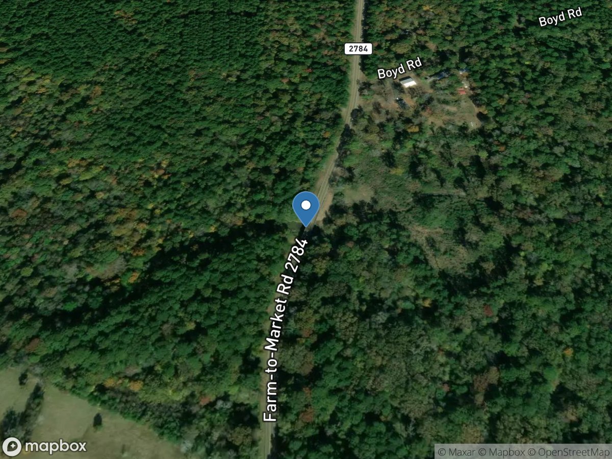 Palo Gaucho Bayou at FM 2784 near Milam, TX location