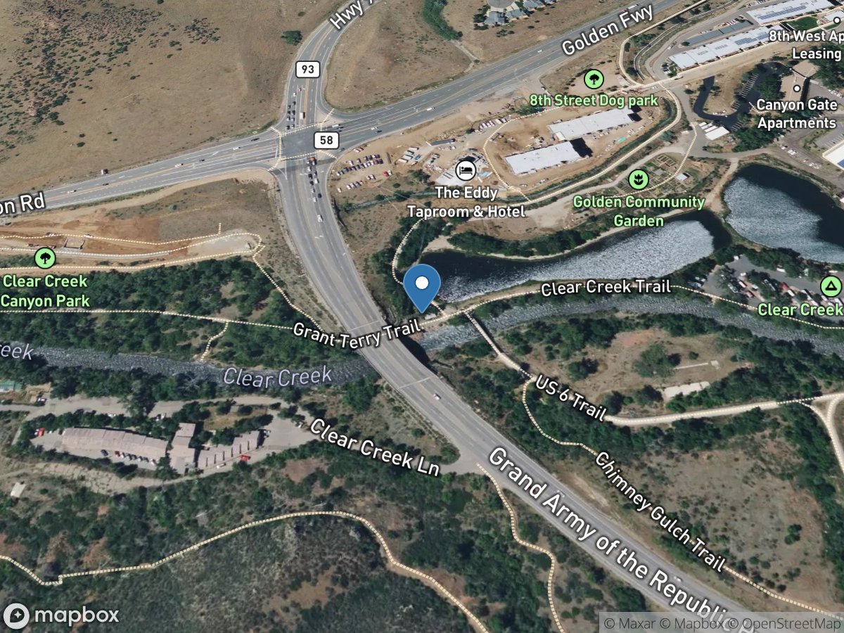 Clear Creek at Golden, CO location