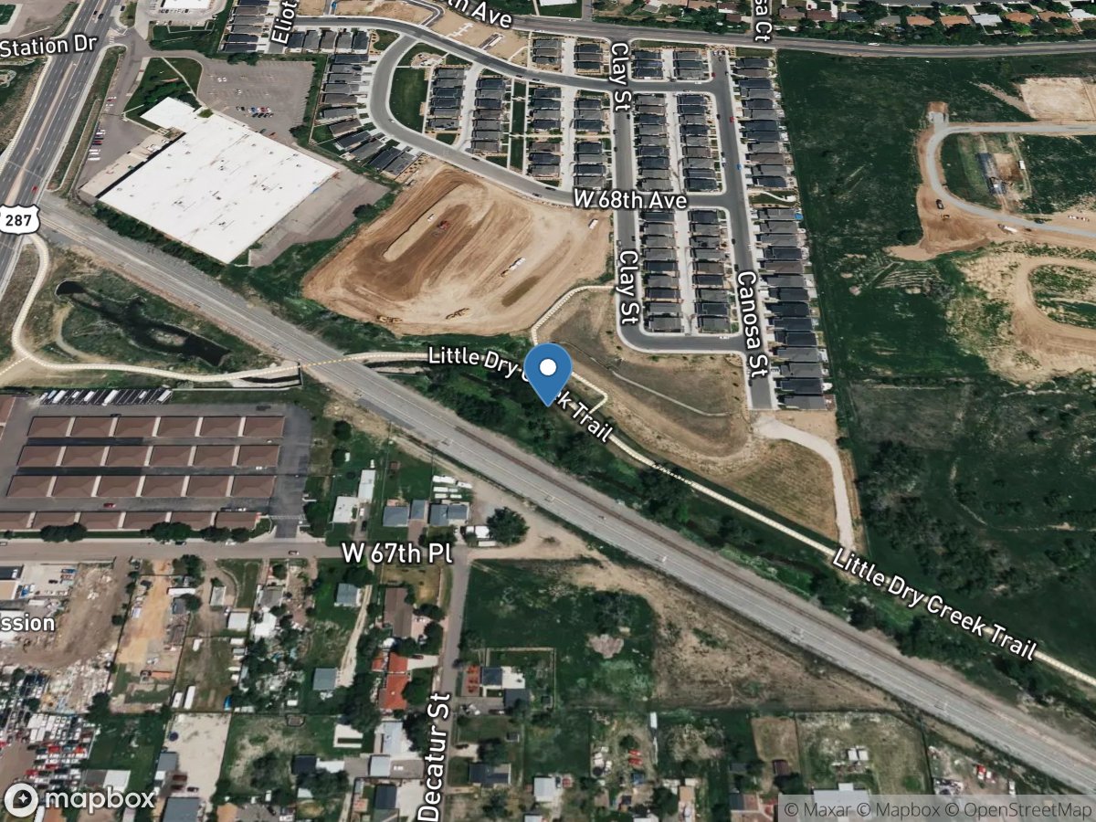 Little Dry Crk below Federal Boulevard at Westminster, CO location