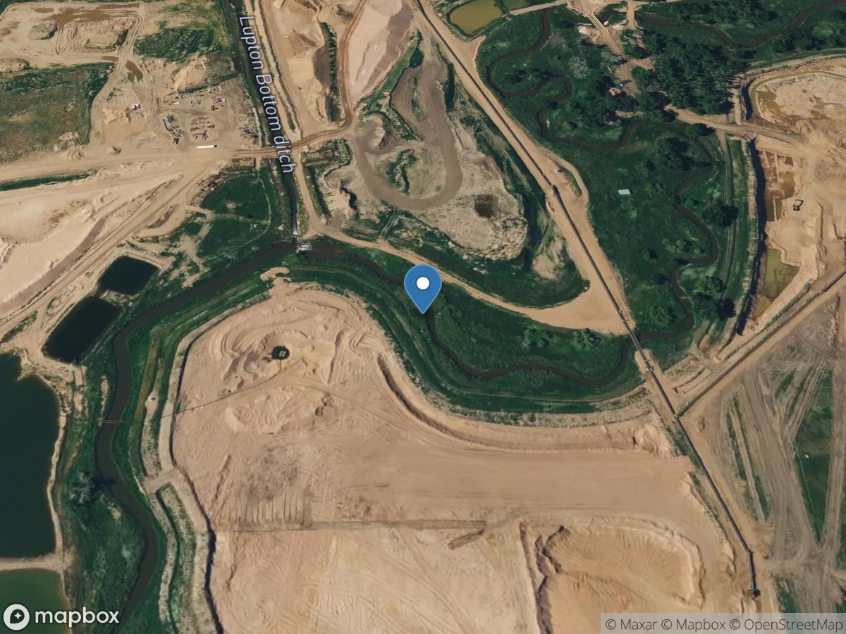 Big Dry Creek at Mouth near Fort Lupton, CO location