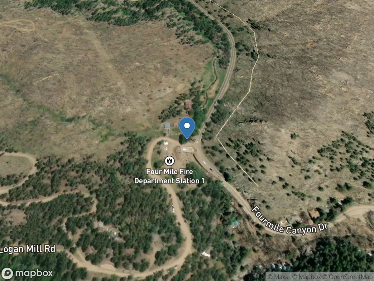 Fourmile Creek at Logan Mill Road near Crisman, CO location