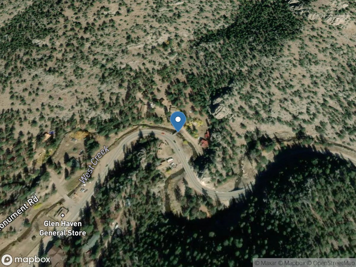 North Fork Big Thompson River near Glen Haven, CO location