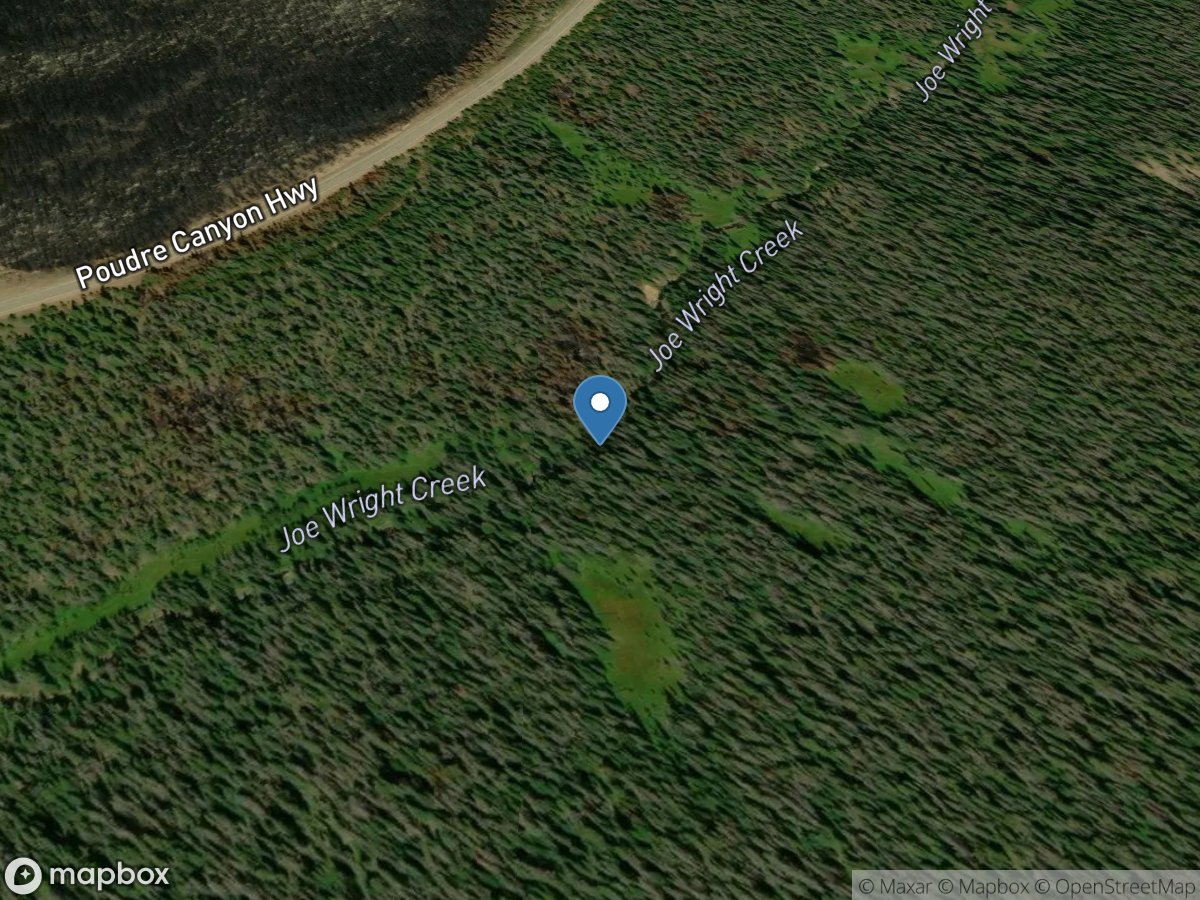 Joe Wright Creek below Joe Wright Reservoir, CO location