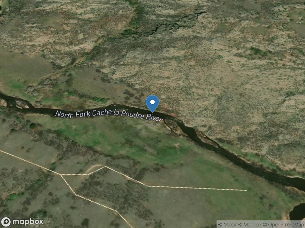 N Fork CACHE LA POUDRE River Above HALLIGAN Reservoir Near VA DALE location