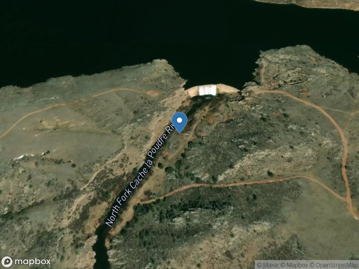 N Fork CACHE LA POUDRE River Below HALLIGAN Reservoir Near VA DALE location