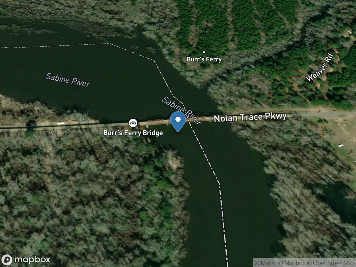 Sabine Rv near Burkeville, TX location