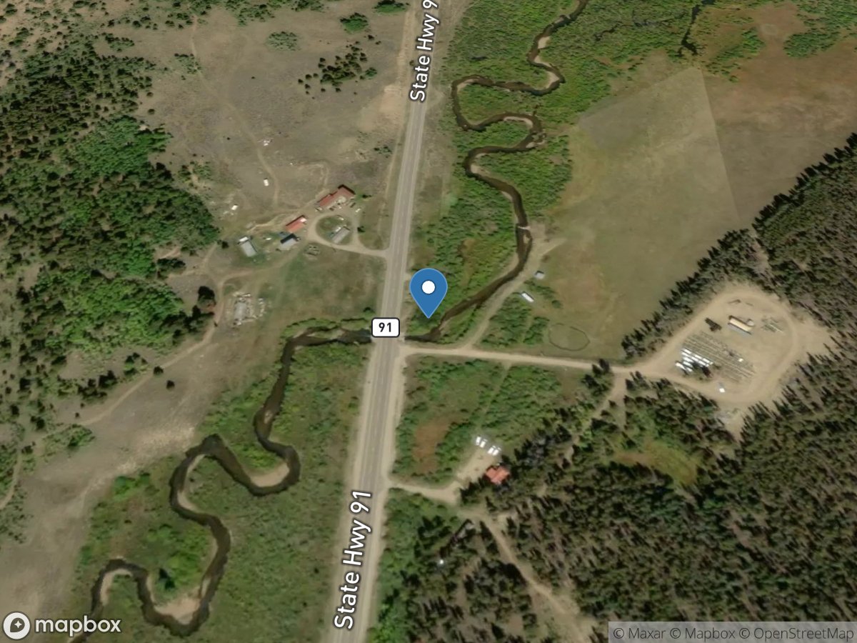 East Fork Arkansas River at Highway 91 near Leadville,CO location