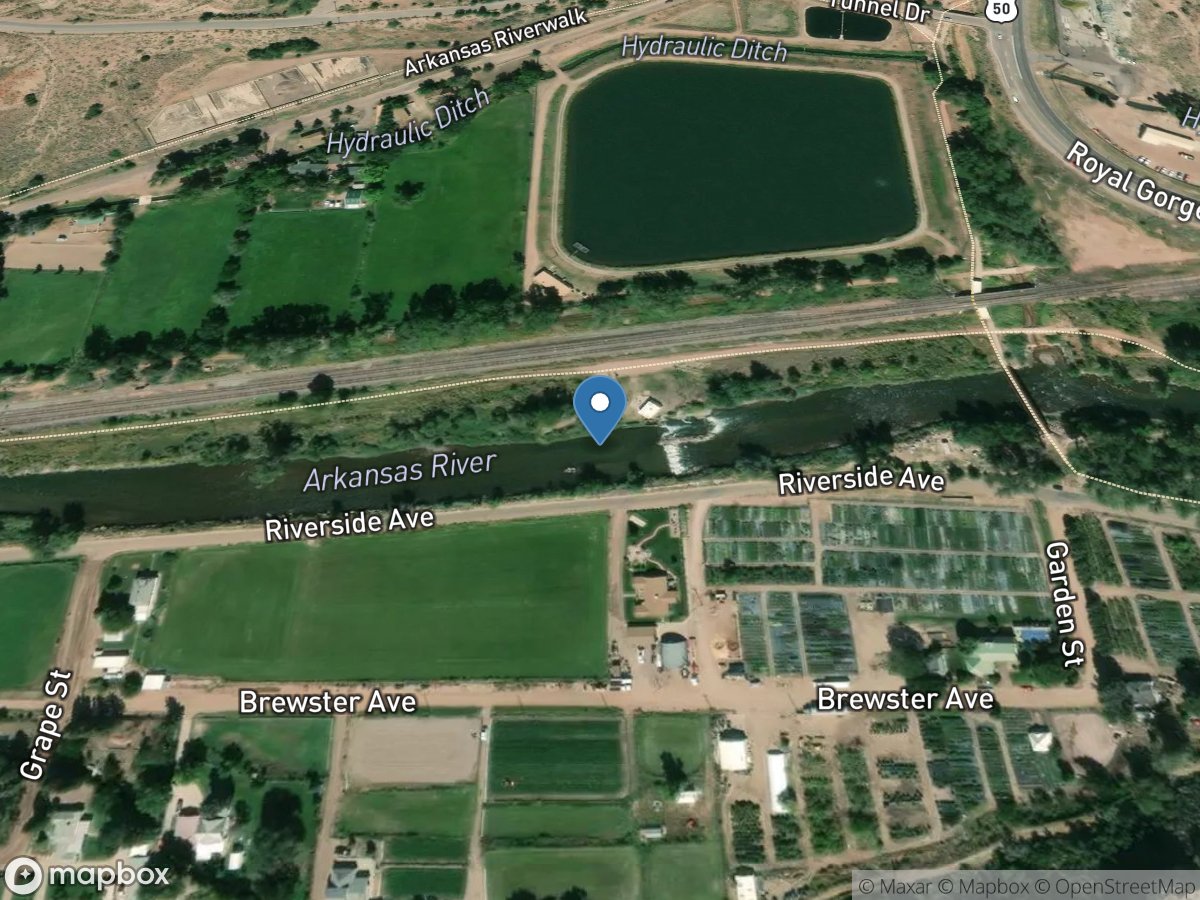 Arkansas River at Canon City, Co. location