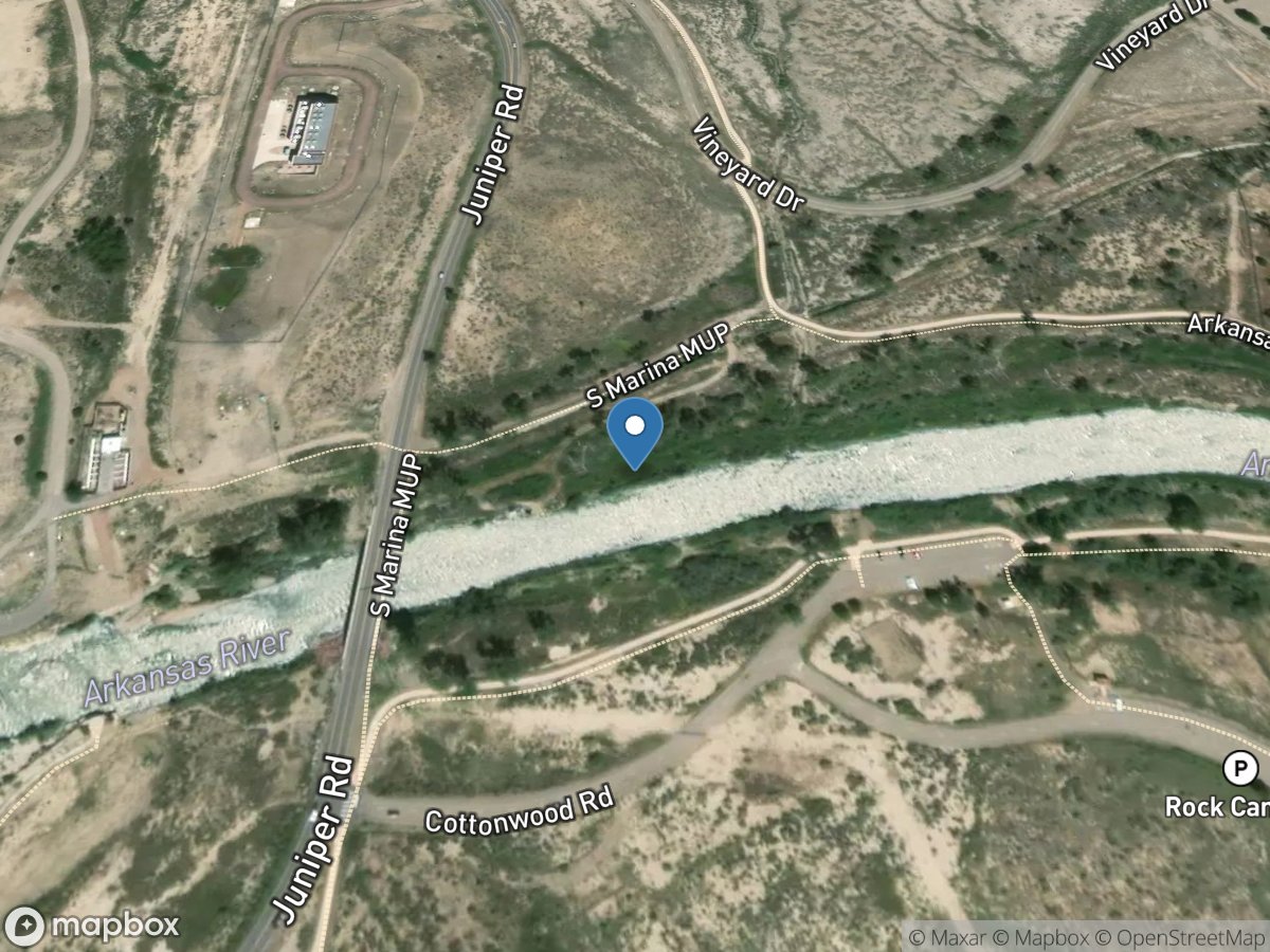 Arkansas River above Pueblo, CO location