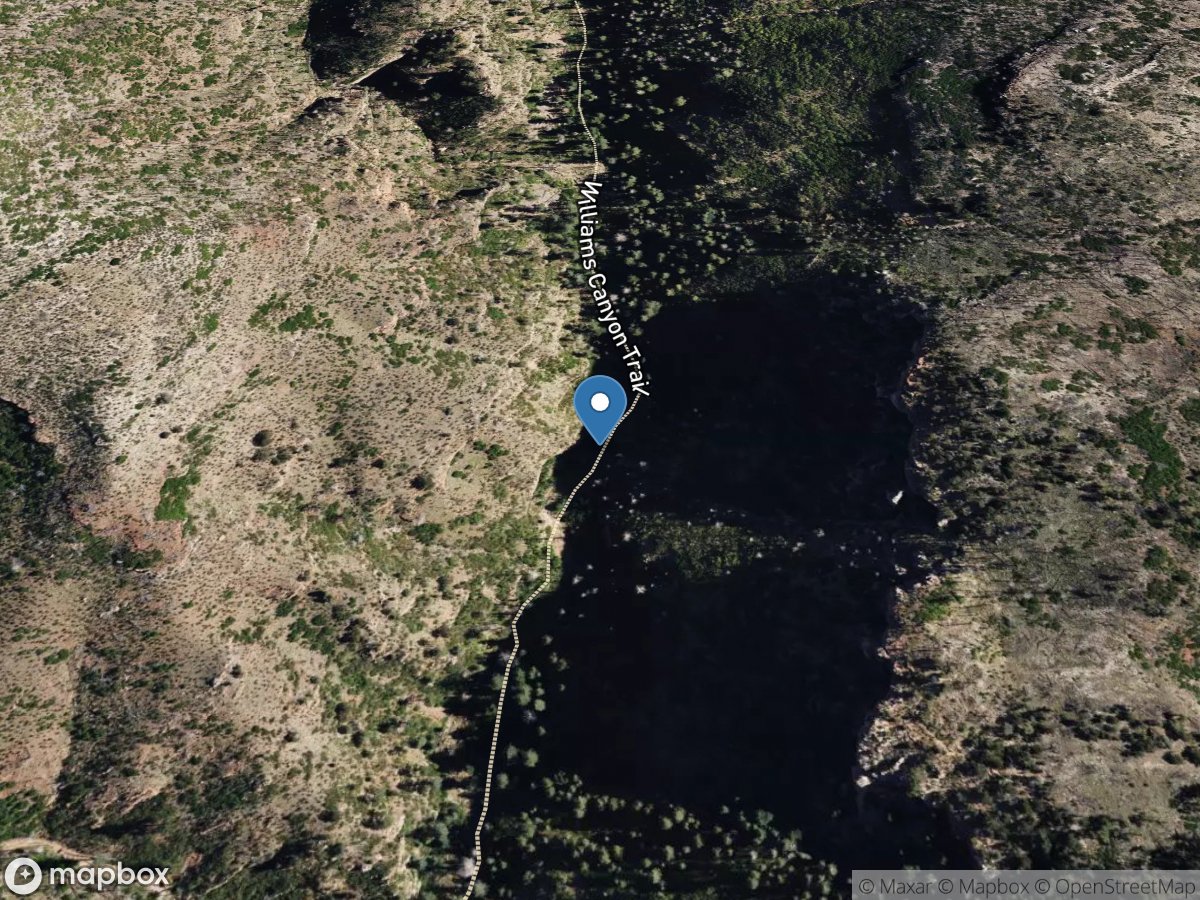 Williams Canyon above Mouth near Manitou Springs, CO location