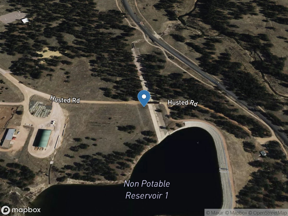 Reservoir No. 1 Spillway at Husted Road at Usafa, CO location